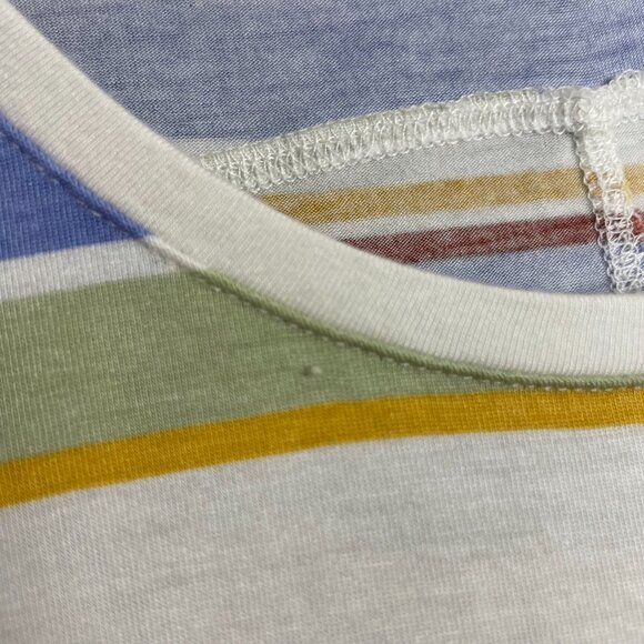 Prana Tank Top Foundation Scoop Neck Women Morning Glory Stripe Shirt Small - Picture 11 of 15